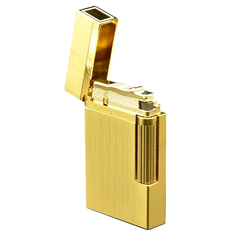 The most popular  real gold brushed zorro Loud gas Lighter brass steel acoustic kerosene open flame cigarette lighter