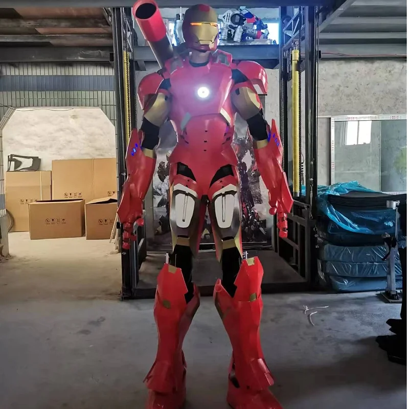 Factory direct sales 2.7m transformer costume bumblebee adult wearable LED Transformers robot costume