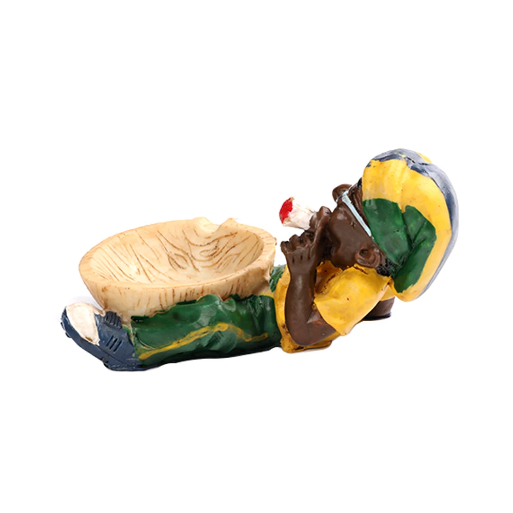 Gunter smoking accessories cigar ashtray stands 4 inches lady man tree sculpture resin funny ashtray