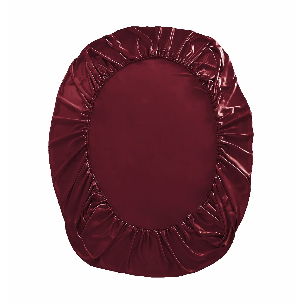 Good Price Durable Home Silk Bedding Sheet Wine Red Silk Bedding Comforter Sheets For Farmhouse Room Decor