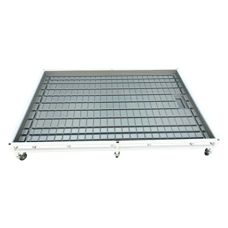 Hydroponic Flood Drain Tray Stand 4x8 Feet Flood Tables Low Height Grow Table With Caster Wheel