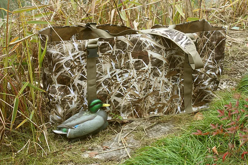 YOUK 12 Slot Waterproof and Durable Duck Decoy Bag with Waterfowl Hunting Blind Camouflage Print Custom Outdoor Design
