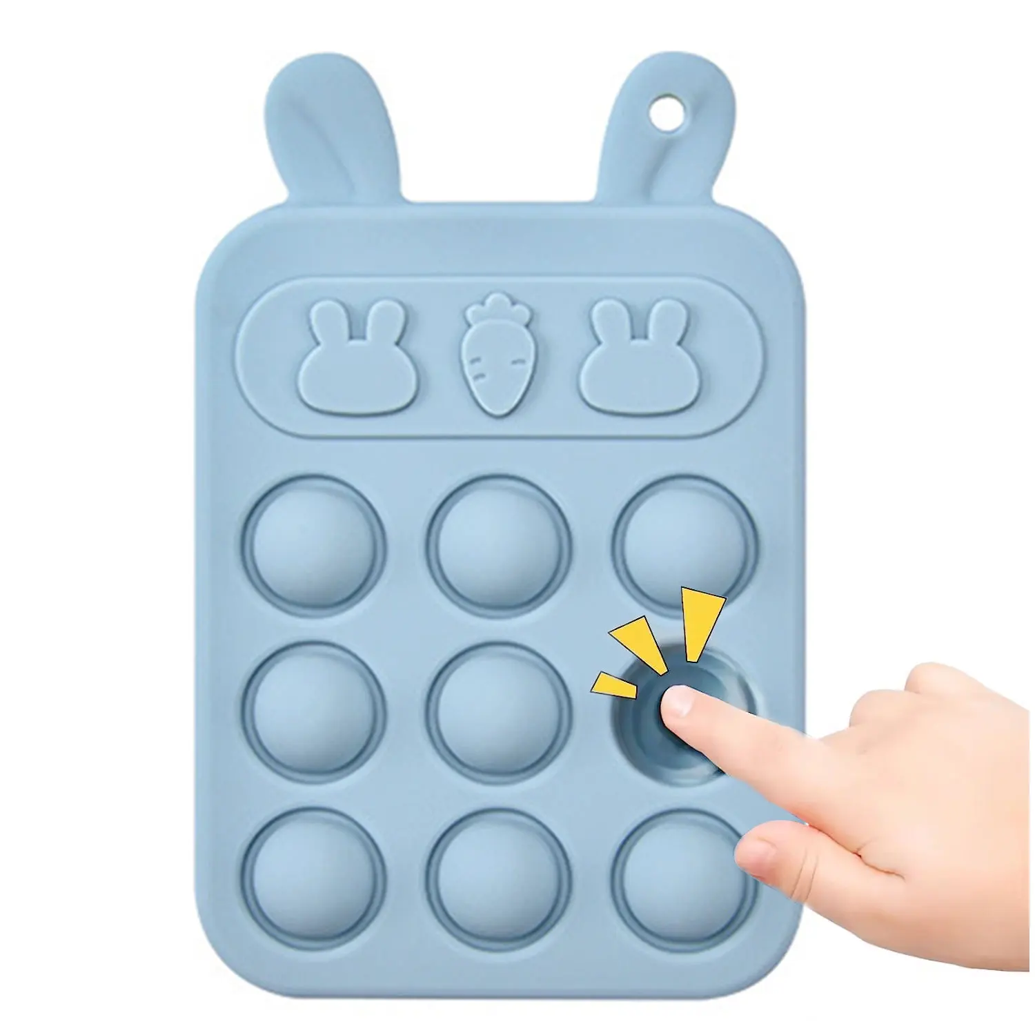Baby Silicone Sensory Toy Safe Non-Toxic Silicone Popping Toy - Promotes Sensory Development and Relieves Anxiety