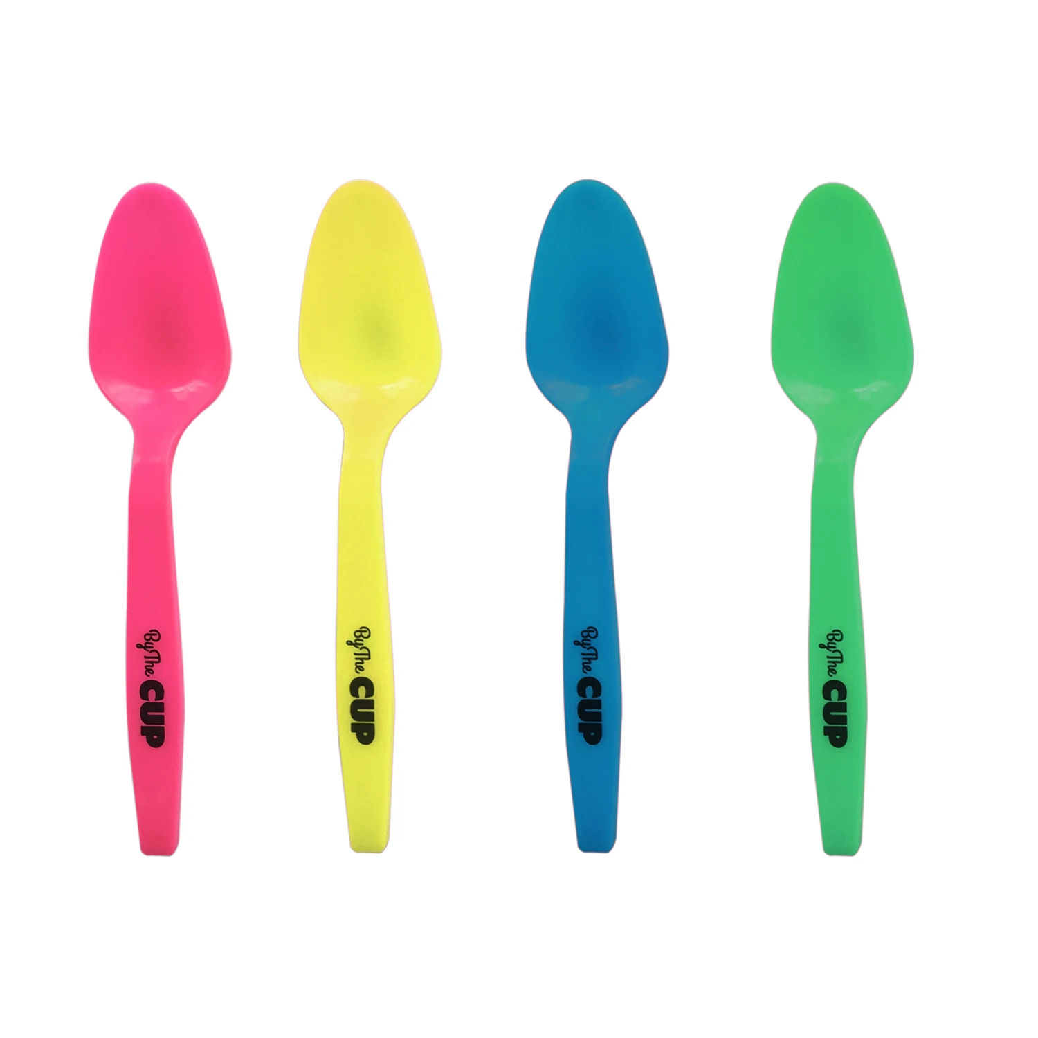 Customize color and logo color changing plastic spoon in ice water Sendok