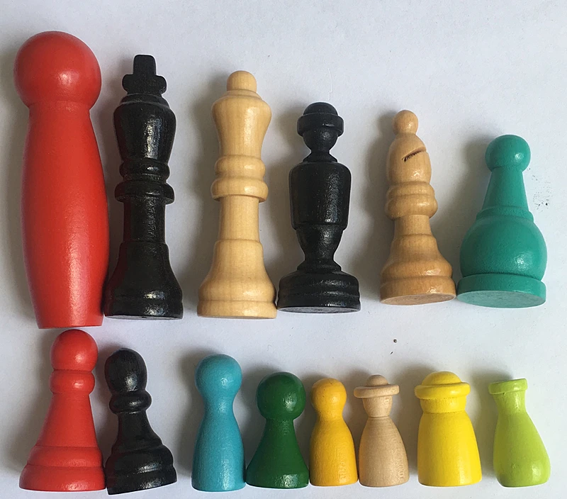 
Wholesale 15*28MM Wooden Tabletop Game Pawns 