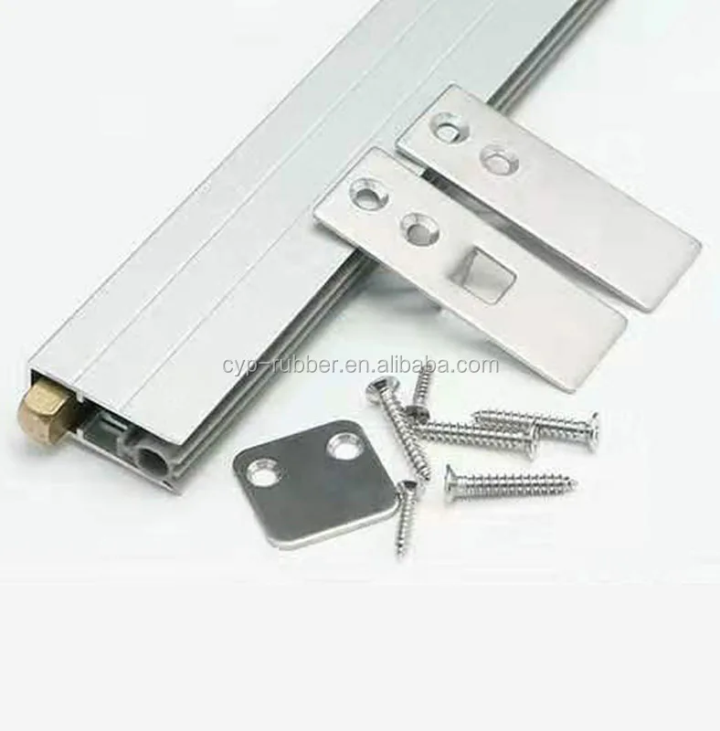 Insectproof Under Door Draft Stopper Width 14mm * Height 34mm 6063 Aluminium  Automatic Lifting Seal for Wooden doors