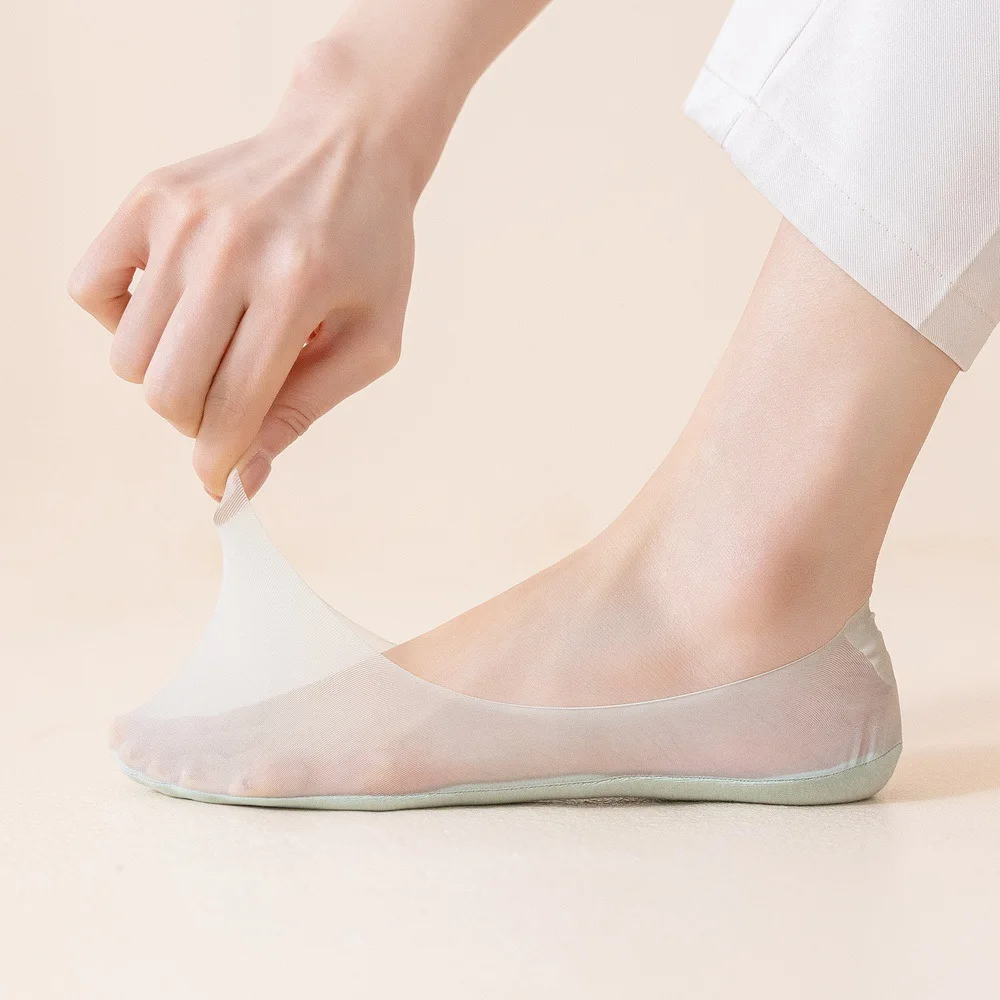 Ultra Low Cut Liner Socks Women No Show Non Slip Hidden Invisible Flats Boat Summer Breathable Socks