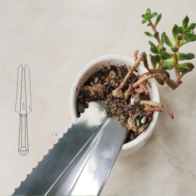 Straight Handle Portable 3cr13 Garden Shovel Steel Lady Gardener Garden Tools Shovel With Wooden Handle