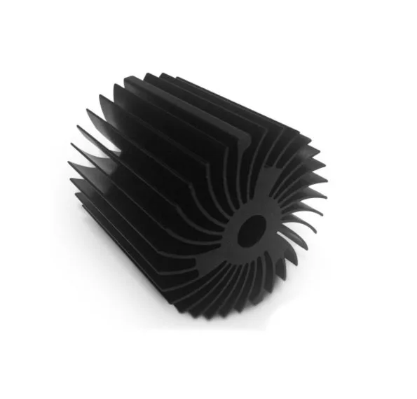 led aluminum extrusion profile material alloy 606 sun flower aluminum wind power fan high-gloss aluminum CNC Machining parts
