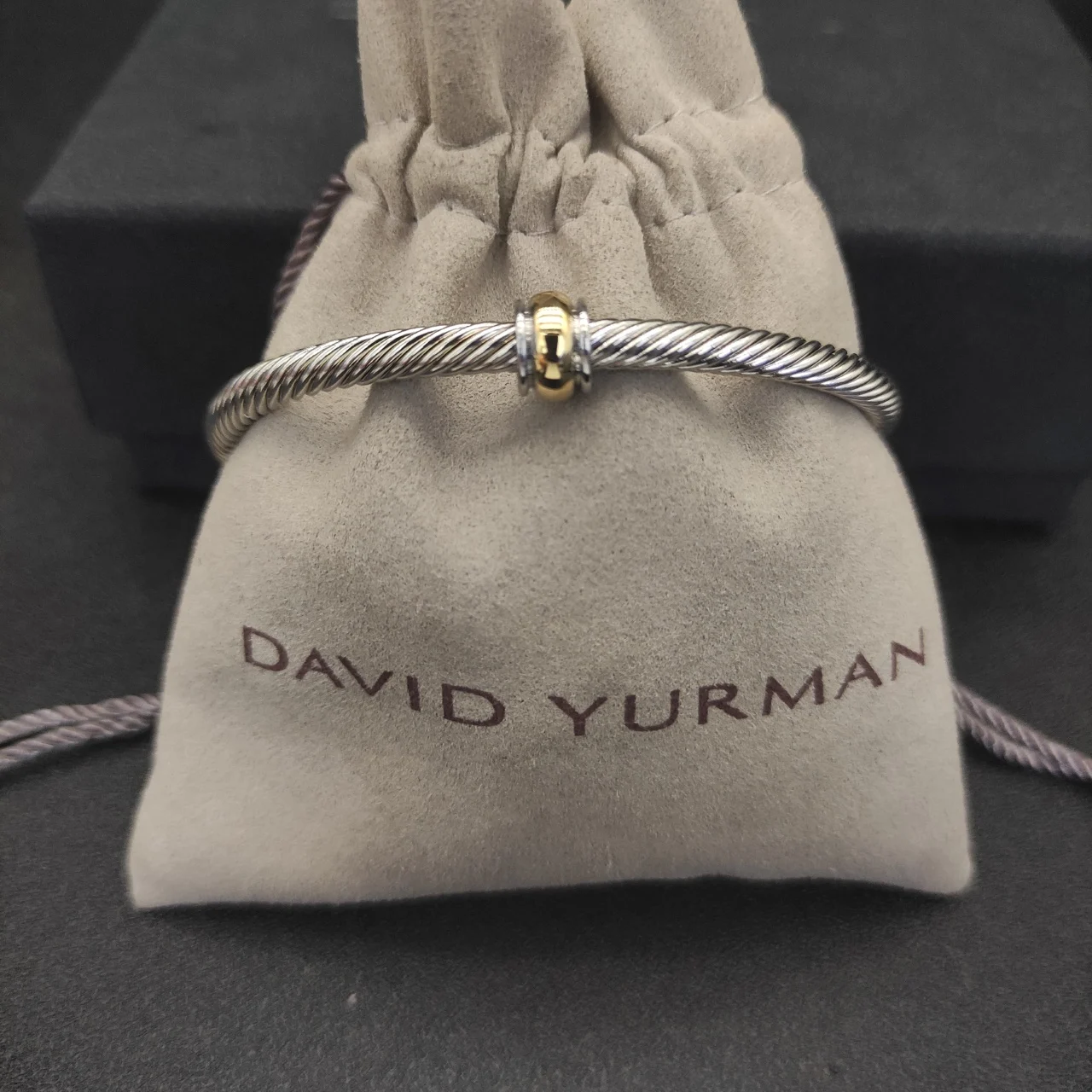 David Yarmans 925 Silver Industry and Trade Integrated Ins 4mm Single Bead Color Separation Inlaid Zircon Bracelet Jewelry