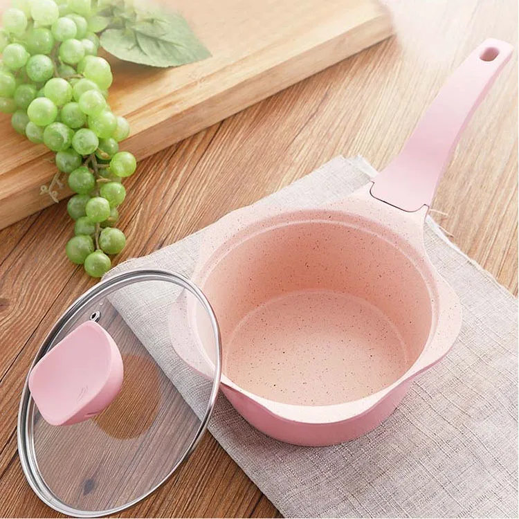 baby auxiliary food pot non stick pot set one frying pan and one soup milk pot