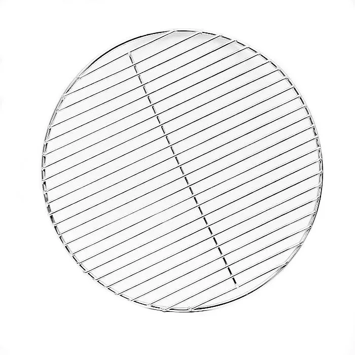 BBQ Grill Fire Pit Bowl rack round 50cm diameter charcoal or wood heavy duty stainless steel rack