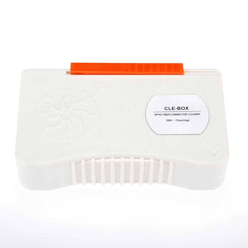 FTTH CLE-Box Optical Connector Cassette Tape Cleaner SC/FC/MU/LC/ST DIN E200 Connector 500+ Cleaning Times