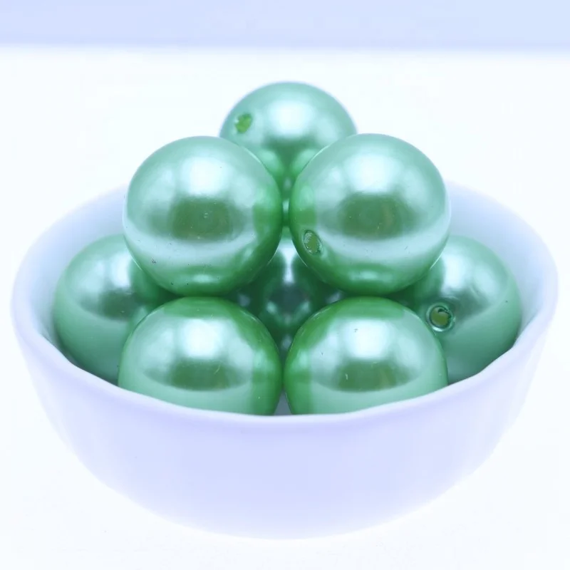 Charming 20MM Indigo ABS Fashion Imitation Beads Acrylic Pearls For Jewelry Making