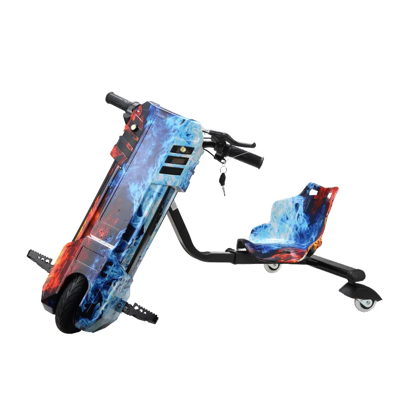 New Electric Three-Wheeled Drift Kart Timed Square Stall Tail-Flick Car Children Adults Primary School Students Net Red Product