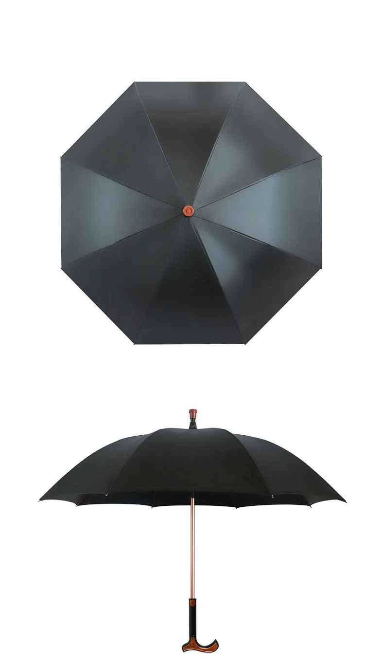 Multifunction strong walking stick umbrella with logo