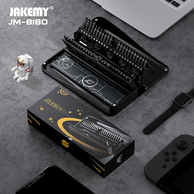 47 in 1 High quality Precise repair mini screwdriver set with super magnetic bits hand tools Black