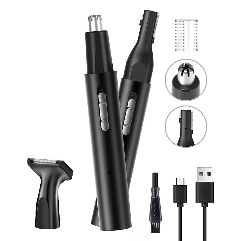 Eyebrow Nose Hair Trimmer Shaver Clean Razor Remover USB Charging Shaver Replaceable Blade Trimmer Nose Hair Remover Epilator