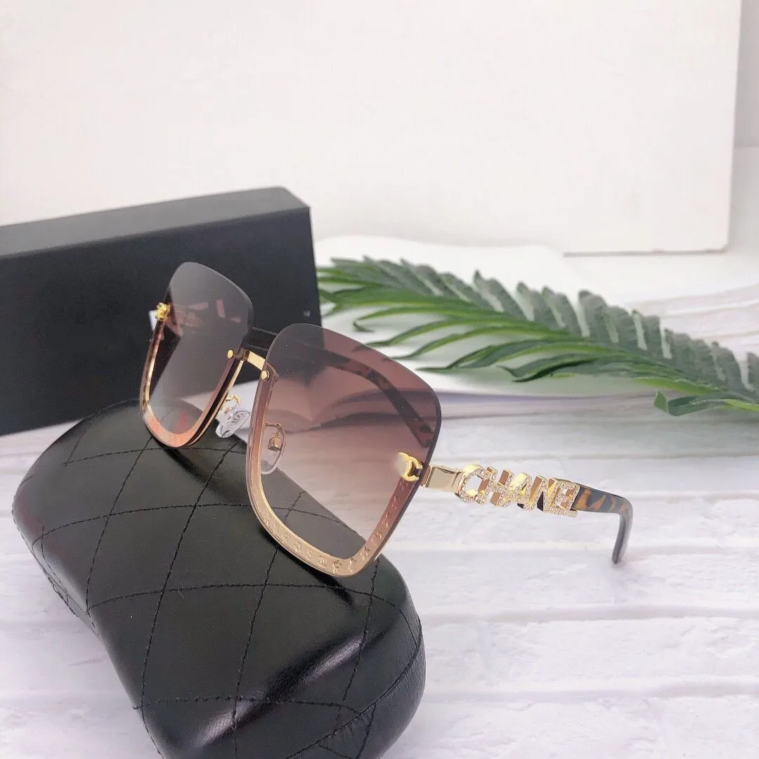 Солнцезащитные очки Shades без оправы 2021 Роскошные модные женские солнцезащитные
