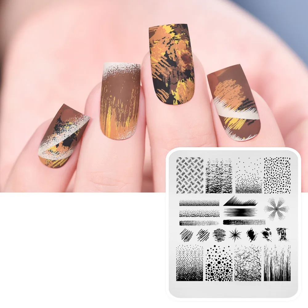 Personality Design Nail Art Stamp Polish Stamping Plates For Beauty Nails