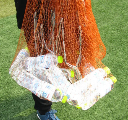 Japanese Style Bottom pocket cast net hand cast net Lead chian fishing net