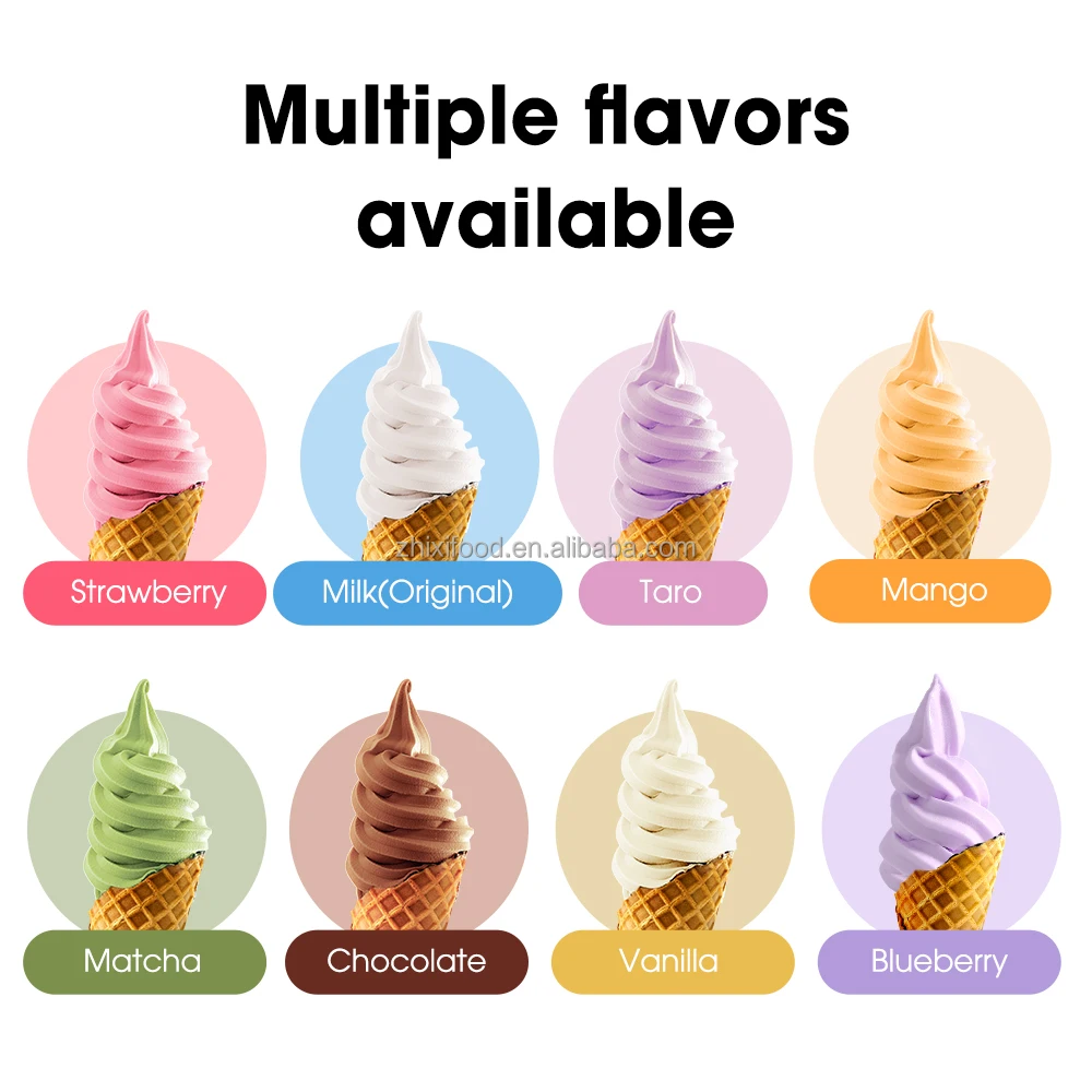 HALAL 1kg Taro Flavor Soft Serve Ice Cream Powder Mix for Ice Cream Shop