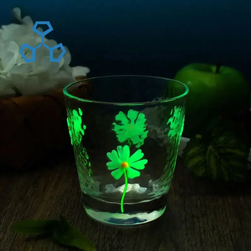 Embosed Hammer Unique Original Long Water Drinking Glass Set Pattern Luminous Design Cup with Thick Bottom for Restaurant