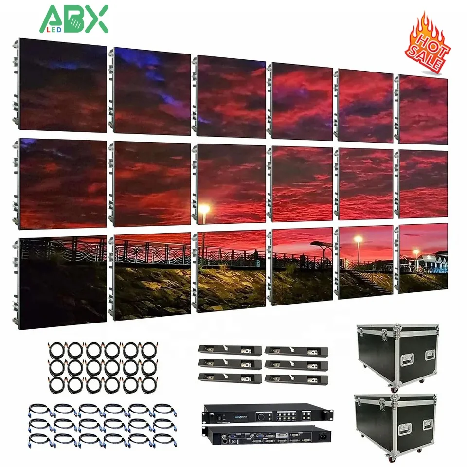 Abxled Vidoes Full HD Aluminum Structure And Smart Control System P4.81 Led Display Module