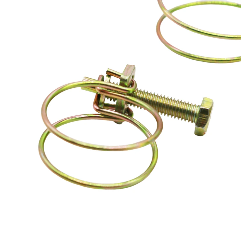Iron Galvanizing Adjustable Double Wire Hose Carbon Bolts Quick-Grip Clamp For Heavy Industry Marine Motorcycles
