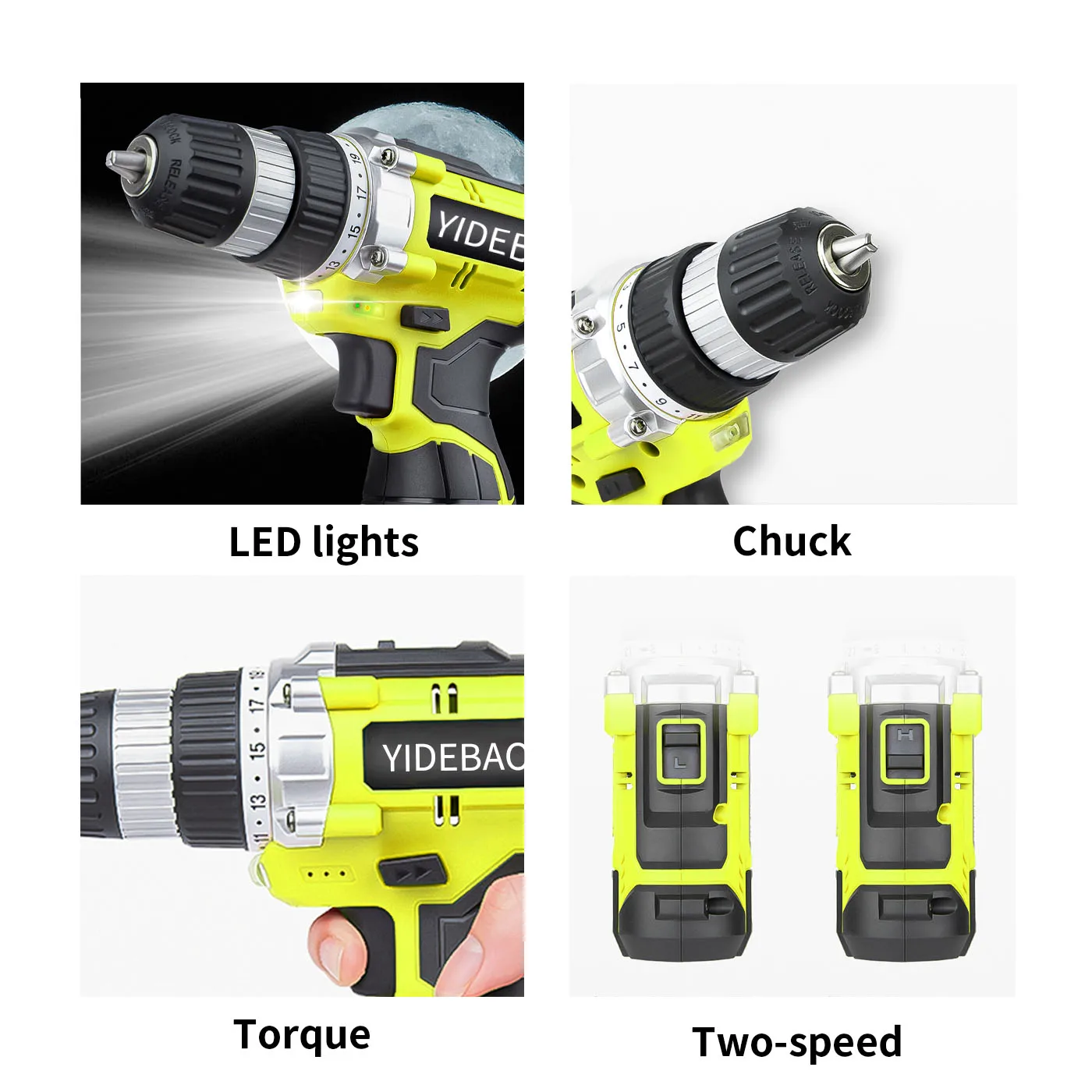 16V Cordless Drill Cordless Screwdriver Drill Cordless Impact Drill Screwdriver Screw