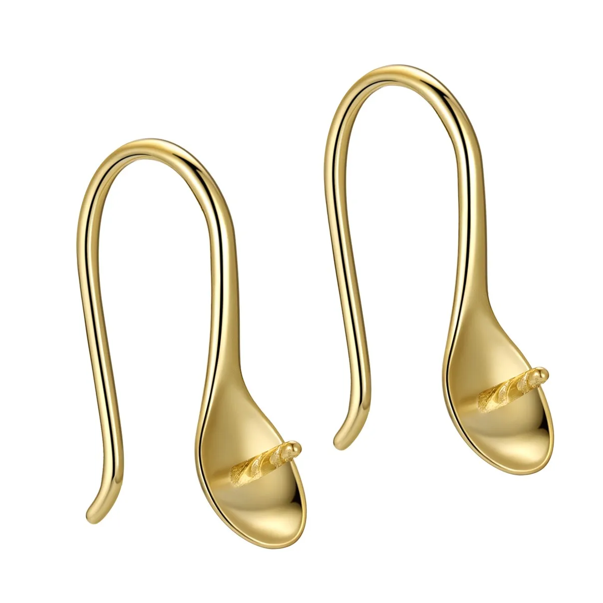 Wholesale Jewelry 925 Sterling Silver Earrings Base Ear Wires Accessories Hook For Jewelry DIY Handmade