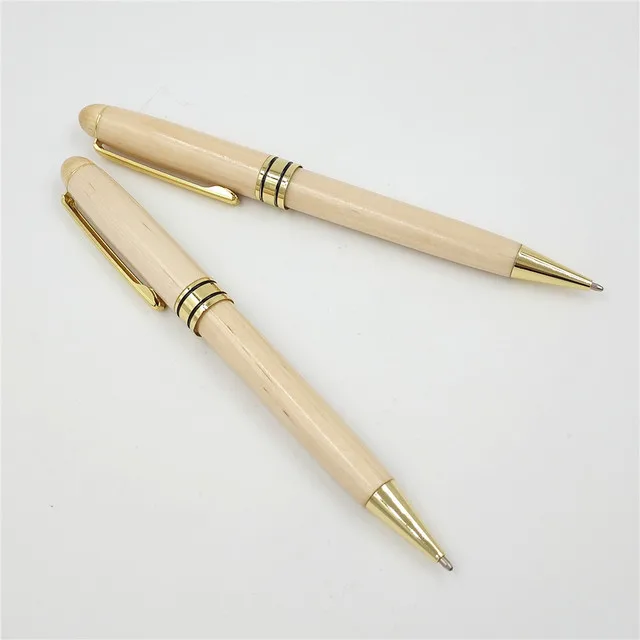 ECO-Friendly Maple wood ballpoint pen 0.5mm Wooden ballpoint pen Office pen