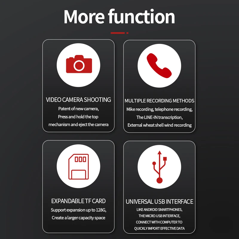 New battery body camera long Recording Pen Spy Hidden Digital Voice Audio Recorder