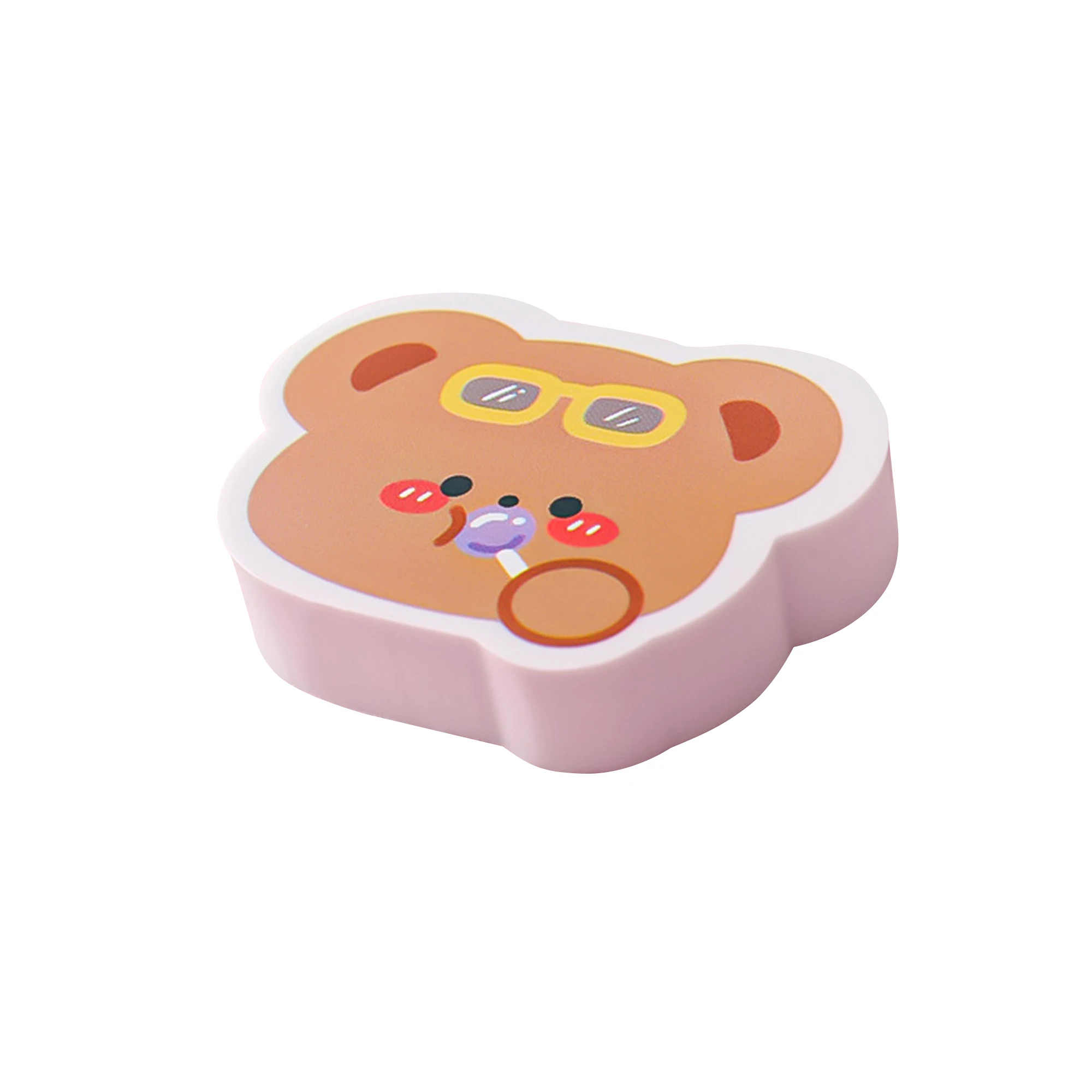 Индивидуальный 2d kawaii животные мультфильм Мини резиновый детский школьный карандаш