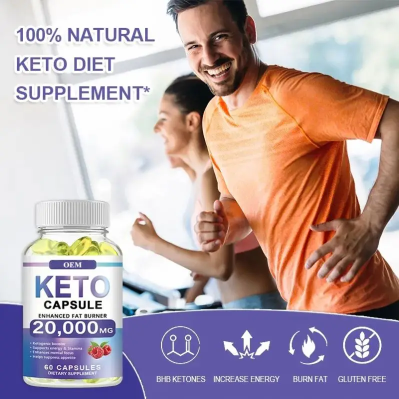 OEM/ODM Hot Selling Plant Extract Keto Slimming Capsules Organic Vegan BHB Immune Detox Diet Slim Supplement
