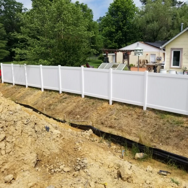 garden greenhouse dividers virgin PVC 6x8 cheap white PVC fence vinyl panel fence garden privacy panels outdoor