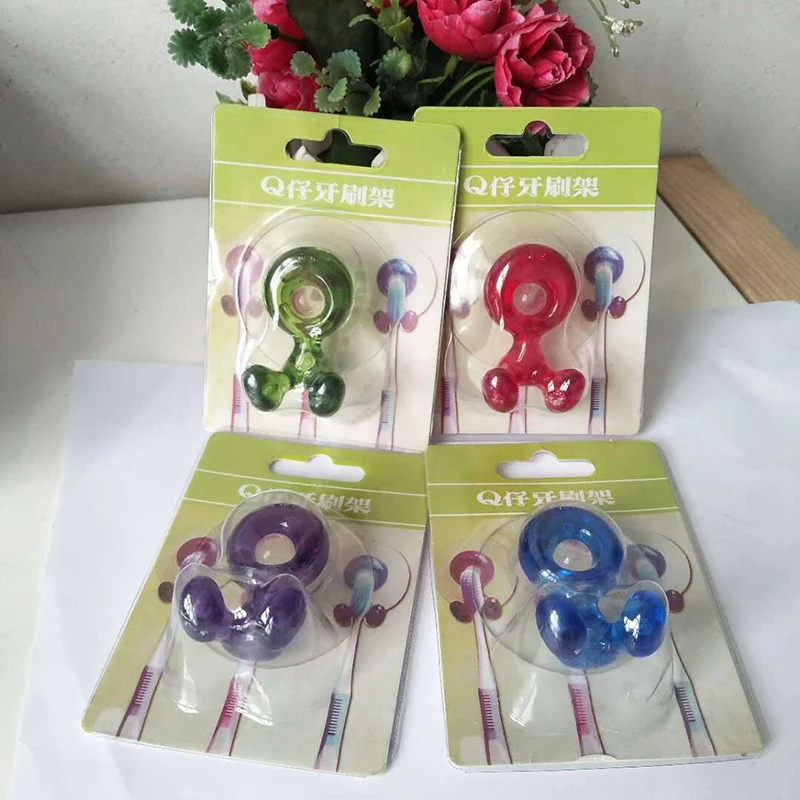 F2-93 аксессуары для ванной комнаты Набор портативных водонепроницаемых Силиконовая зубная щетка держатель зубной щетки с присоской зубных щеток на присоске