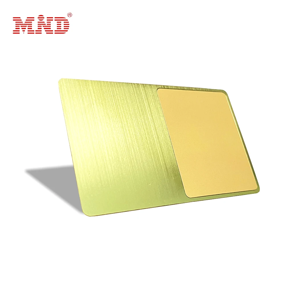 NFC Metal blank card custom NFC metal id Smart RFID Chip card  NFC metal Business cards