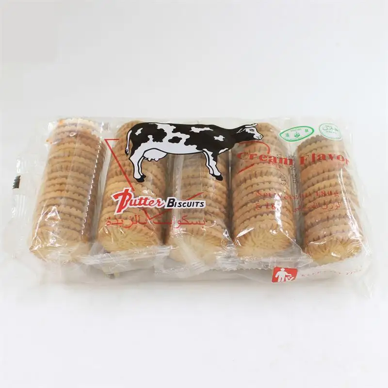 OEM Halal Sweet Taste Cream Flavor Butter Biscuit (180Gr)