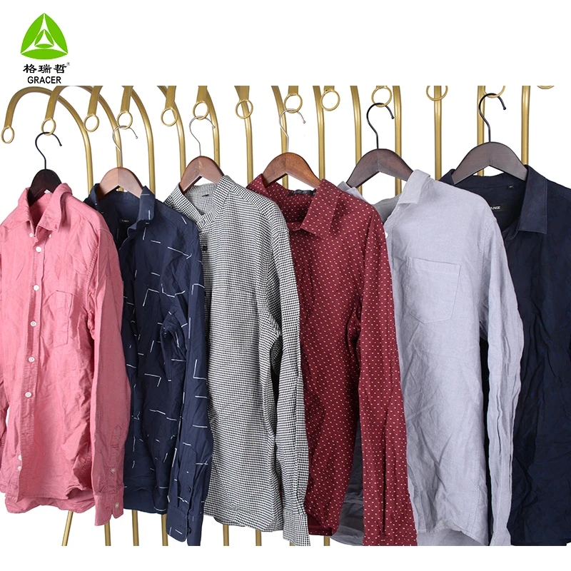 Thrift Clothes Branded Second Hand Clothing Shirts In Bale Used Men Clothes In Stock