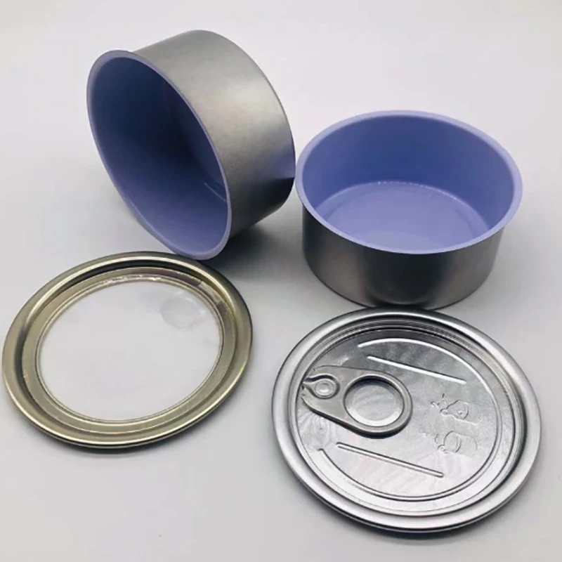 100ml Tin Can Metal Tuna cans Hand presstin customized stickers Canned Food Container Smell proof 3.5 Jar