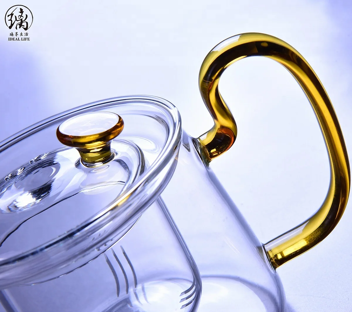 small glass infusion tea pots heat resistant glass filter teapot pitcher tea for gas stove