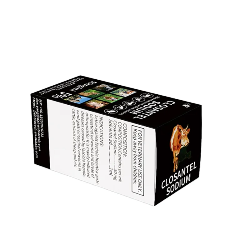 
Animal Dewormer Closantel sodium 5% Liquid Injection vet medicine for cattle and sheep 