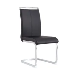 Luxury Fancy  Z Shape Dining Chair Factory Direct White  Dining Chair Sillas De Comedor PU Leather  Leather Dining Chair