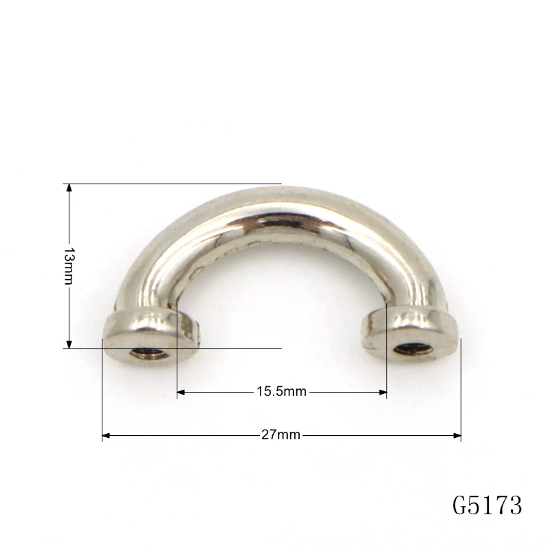 Wholesale Bag Accessories Metal Arch Bridge Fittings Metal Strap Handle For Bag Accessories
