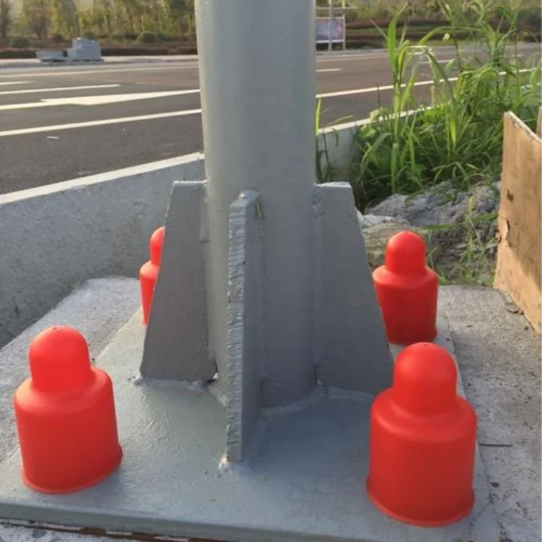 M24 x 69mm Nut Protection Caps With Extendable Head PVC PP PE Dome Bolt Nut Protection Caps Cover