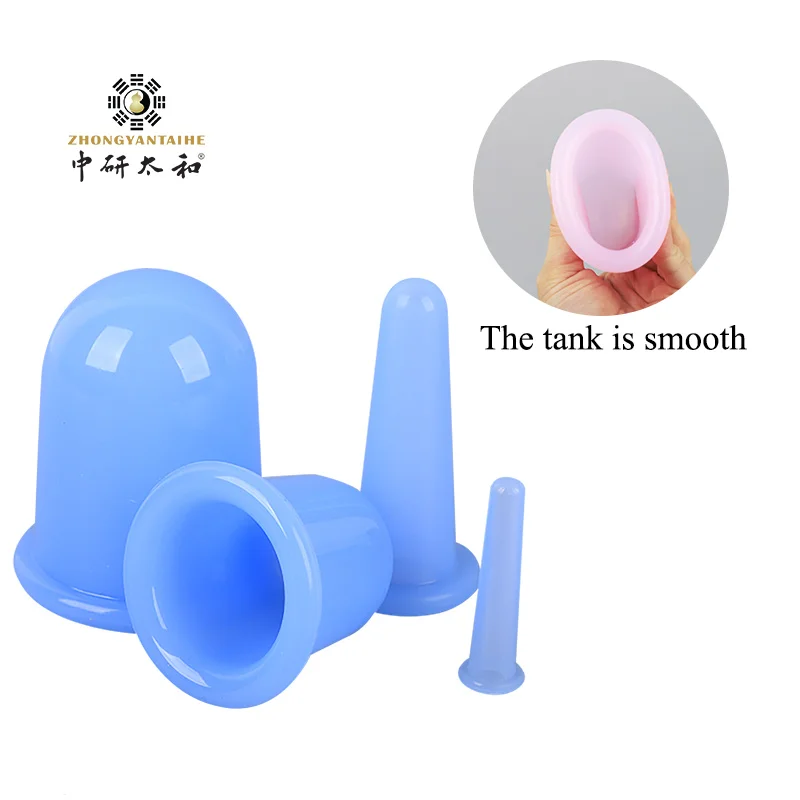 Hot-Sales Silicone Facial Cupping 4 Cups Silicone Cupping Set