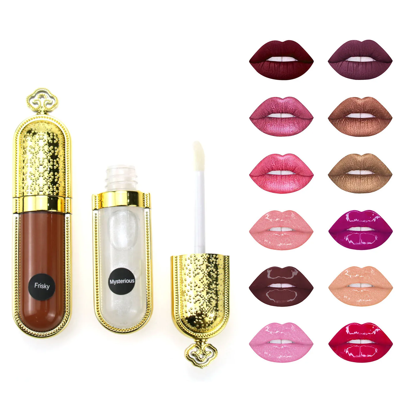 Amazon Best Seller Lip Stick Balm Container Latest Designs Color Lip Stick and Lick Gloss Balm