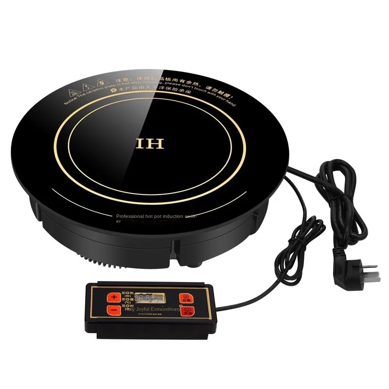 Commercial Induction Stove Shabushabu Hot Pot Sunken Hotpot Cooker Knob Control Electric Battery Power Dutch Langua Kitchen Use