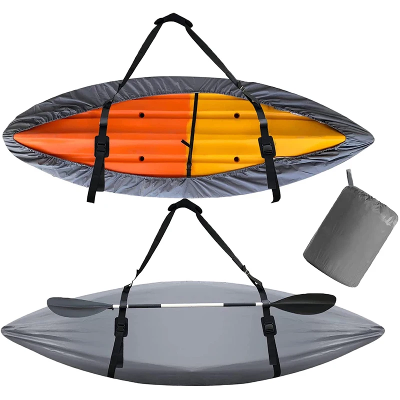 Custom LOGO oxford Kayak Cover Water Proof and & UV Protection Kayak Cover Heavy Duty Kayak/Canoe Organizer Cases Carrier